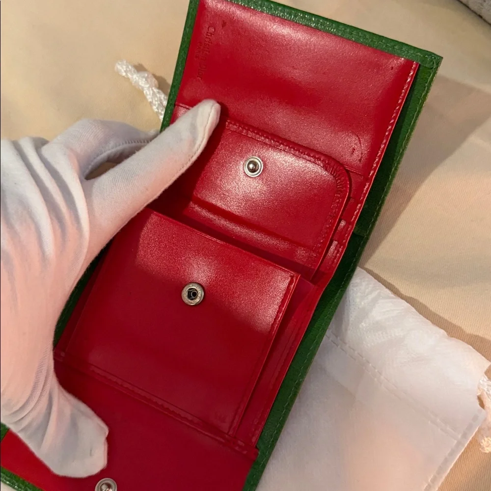 Authentic Christian Dior Trotter 1 Trifold Wallet